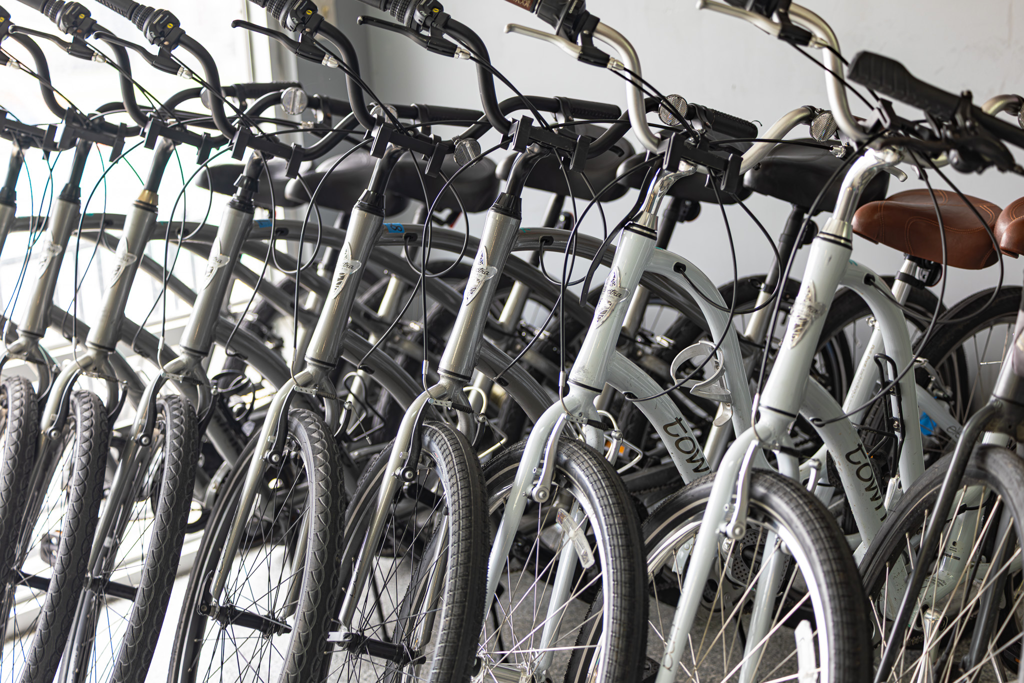 <center>Rental Bikes on Display</center>